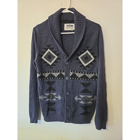 Urban Pipeline Mens Cardigan‎ Sweater GrandpaCore Size Small - Picture 1 of 9